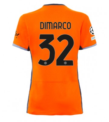 Inter Milan Federico Dimarco #32 Replika Tredjetrøje Dame 2023-24 Kortærmet